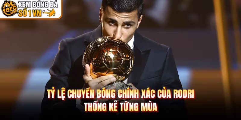 Tỷ Lệ Chuyền Bóng Chính Xác Của Rodri – Thống Kê Từng Mùa